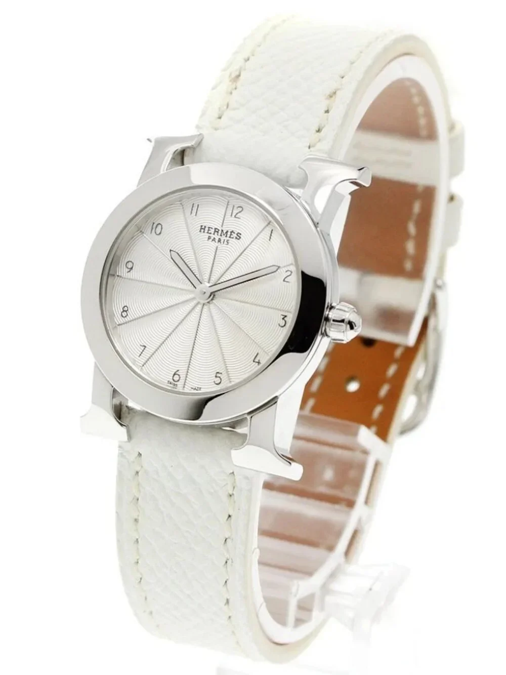 HERMES H watch Rondo HR1.210 Silver Dial Quartz Ladies Watch_965129